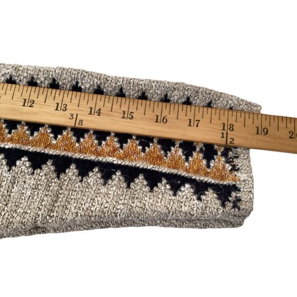 Lucky Brand Aztec Southwest Print Jacquard Knit Hooded Cardigan Women's sz XL - Picture 5 of 8